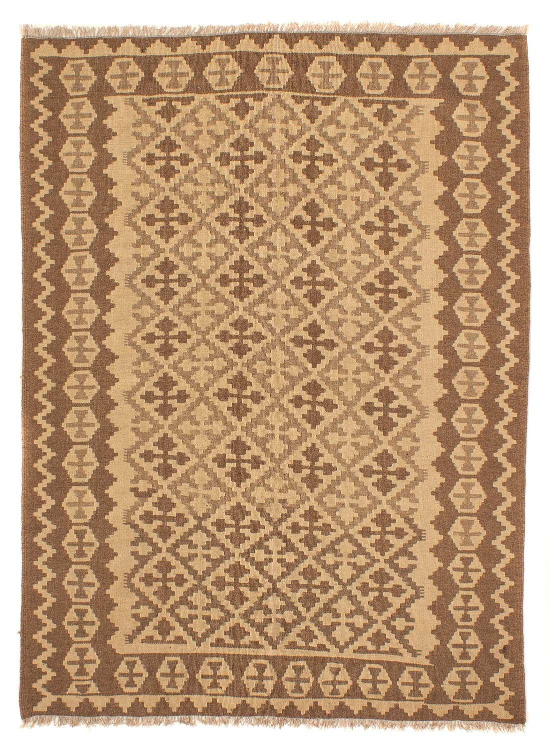 Tapis Kelim - Oriental - 211 x 153 cm - marron clair