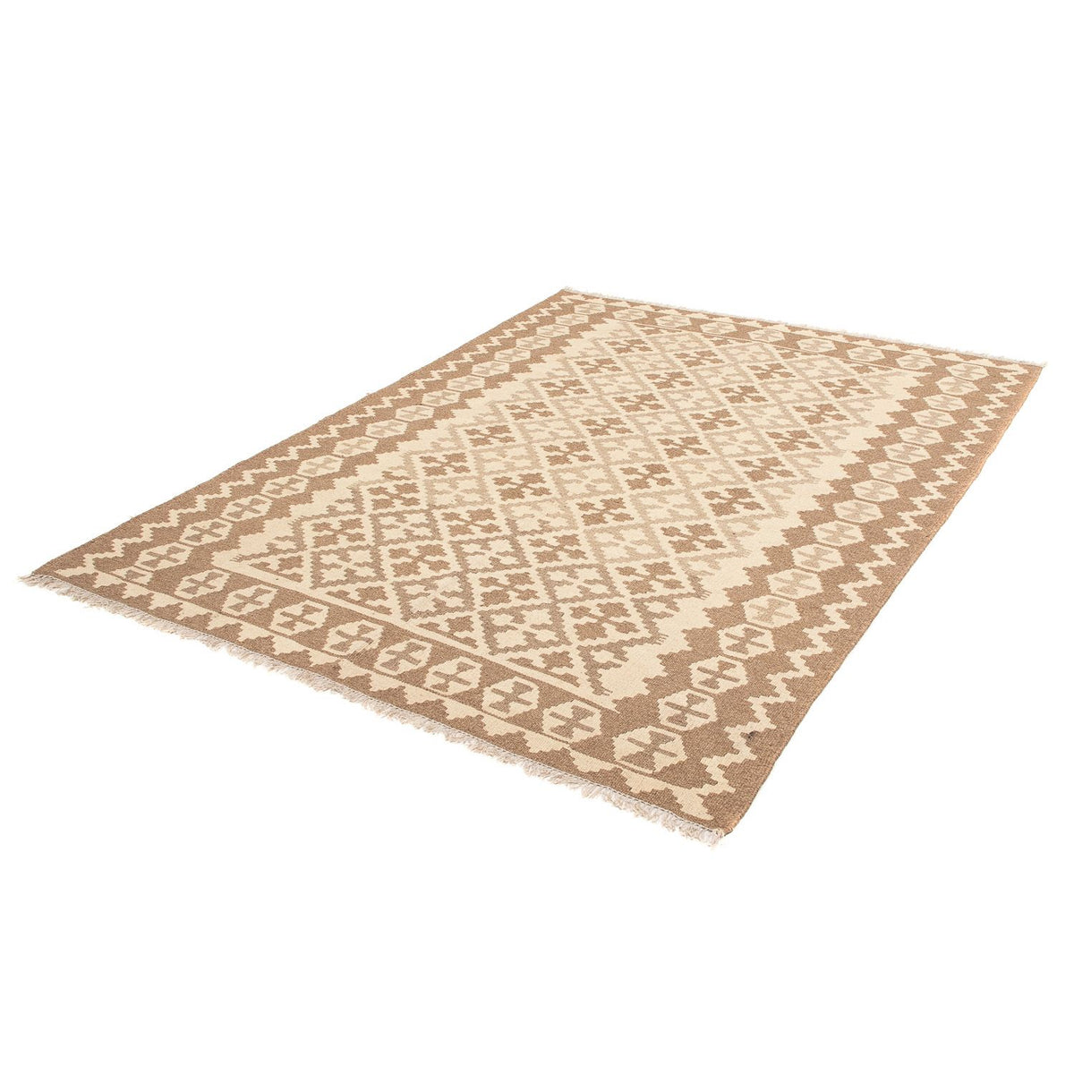 Tapis Kelim - Oriental - 211 x 153 cm - marron clair