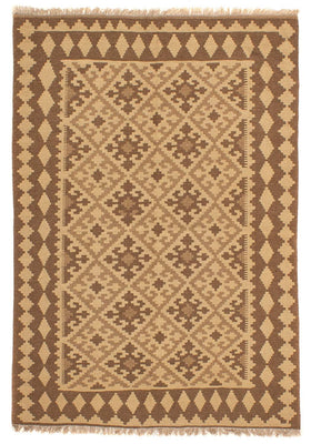 Tapis Kelim - Oriental - 210 x 155 cm - marron clair