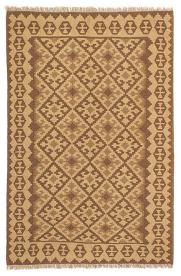 Tapis Kelim - Oriental - 205 x 153 cm - marron clair