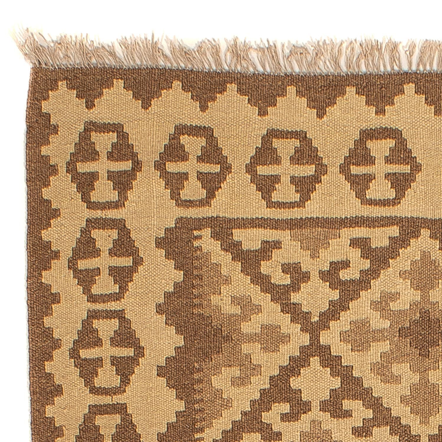 Tapis Kelim - Oriental - 205 x 153 cm - marron clair