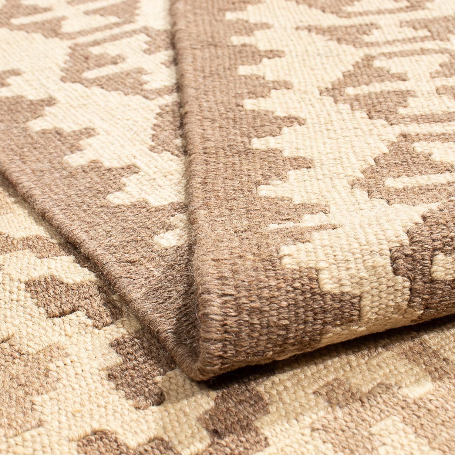 Tapis Kelim - Oriental - 205 x 153 cm - marron clair