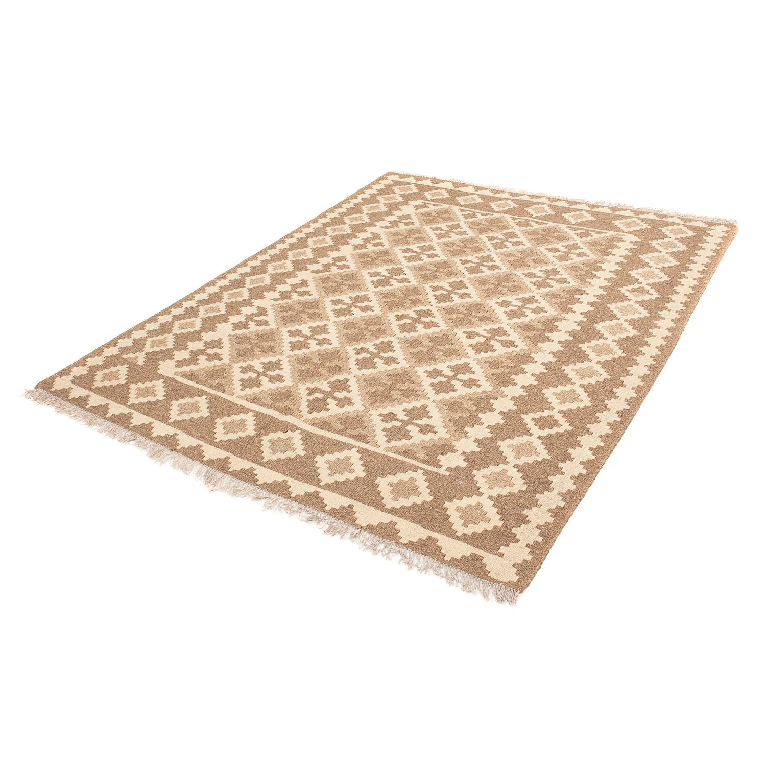 Tapis Kelim - Oriental - 188 x 148 cm - marron clair