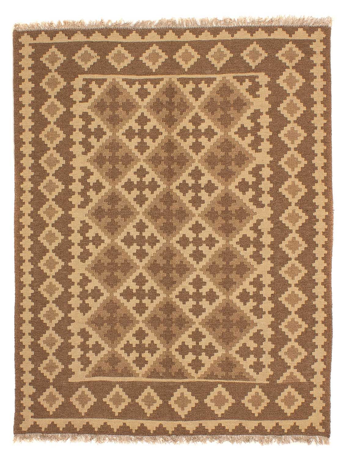 Tapis Kelim - Oriental - 192 x 145 cm - marron clair