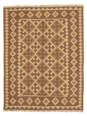 Tapis Kelim - Oriental - 192 x 145 cm - marron clair