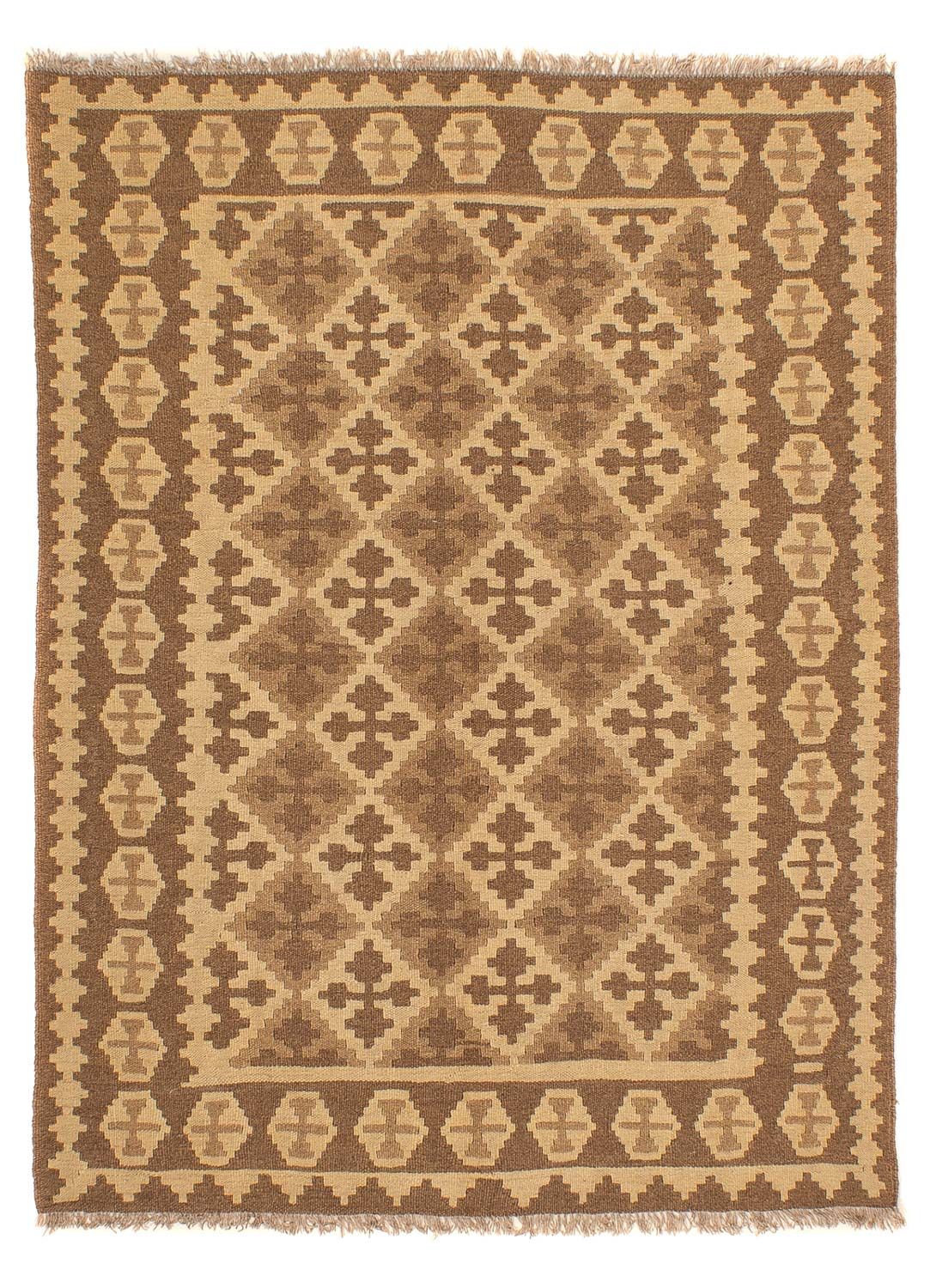 Tapis Kelim - Oriental - 189 x 145 cm - marron clair