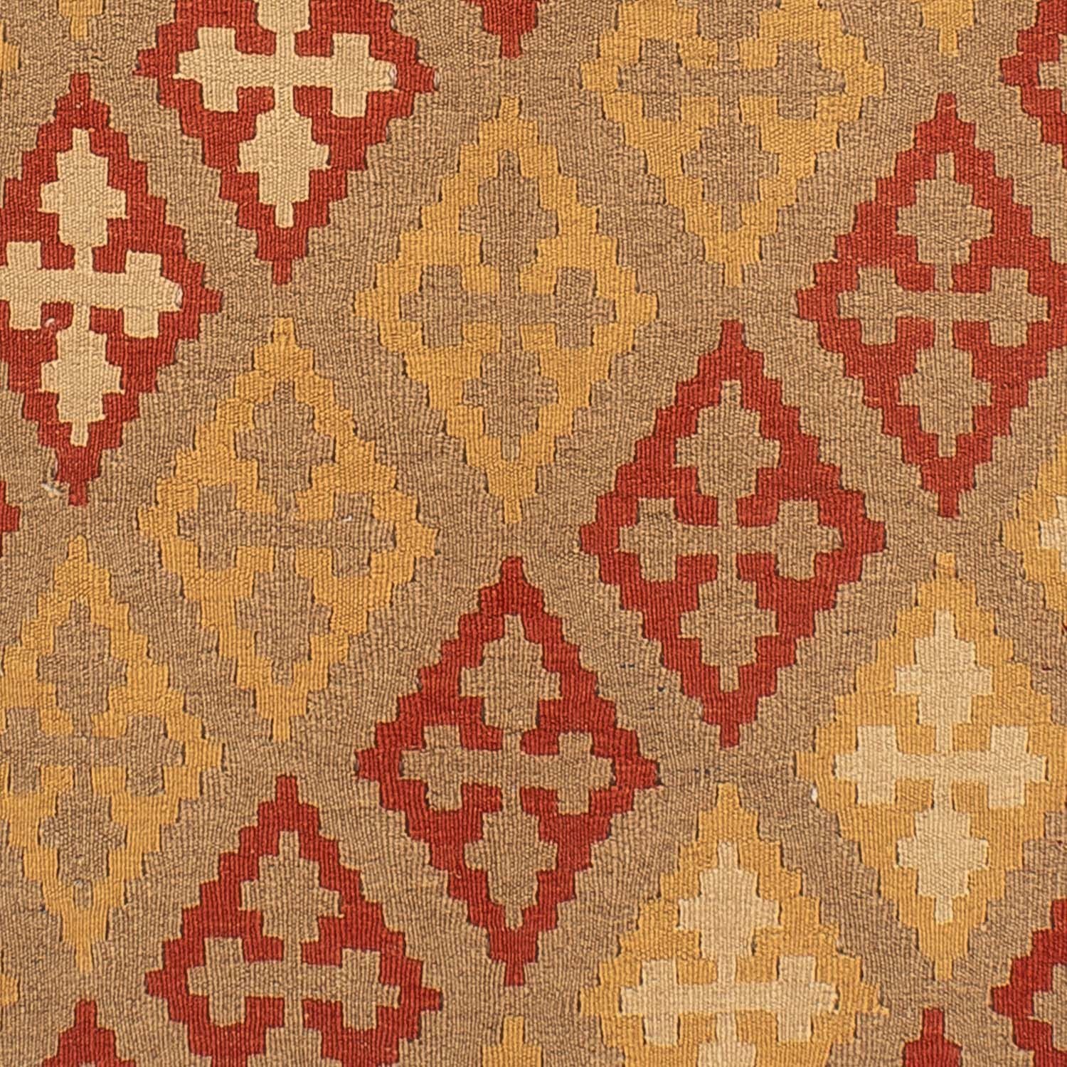 Tapis Kelim - Oriental - 198 x 146 cm - marron clair