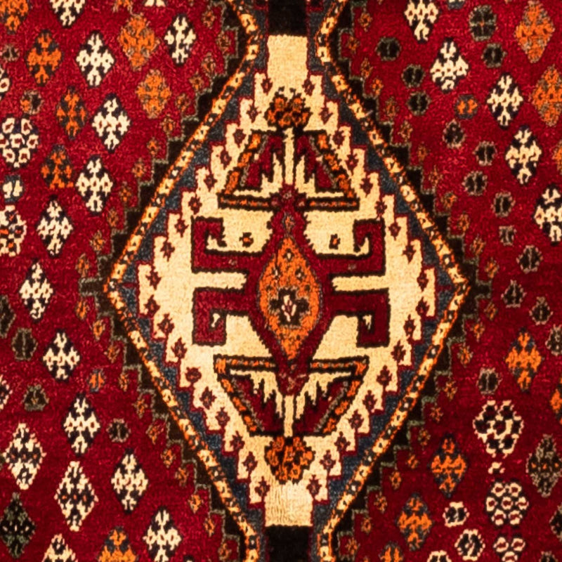 Tapis persan - Nomadic - 247 x 150 cm - rouge foncé