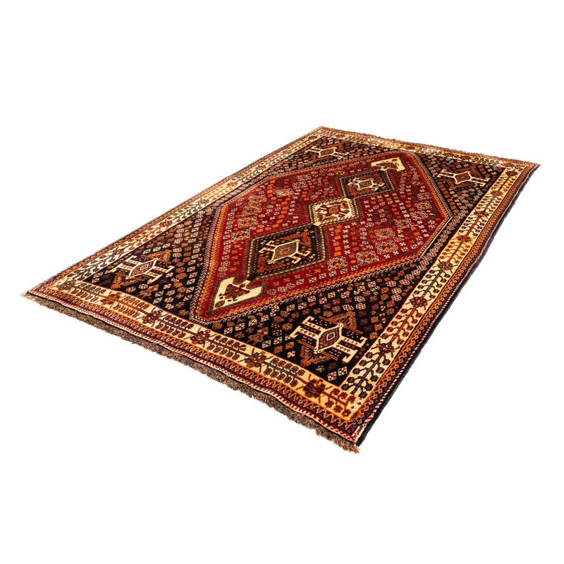 Tapis persan - Nomadic - 247 x 150 cm - rouge foncé