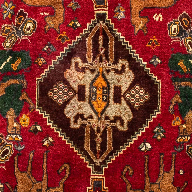 Tapis persan - Nomadic - 271 x 170 cm - rouge foncé