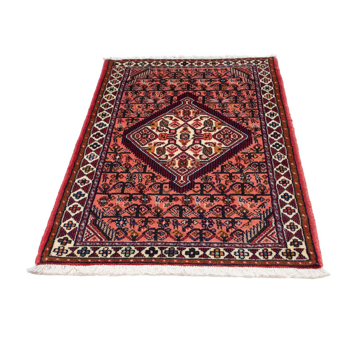 Tapis persan - Nomadic - 130 x 80 cm - rouge clair