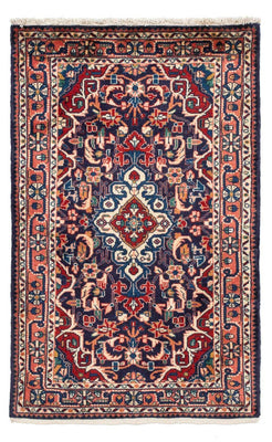 Tapis persan - Nomadic - 131 x 80 cm - bleu foncé