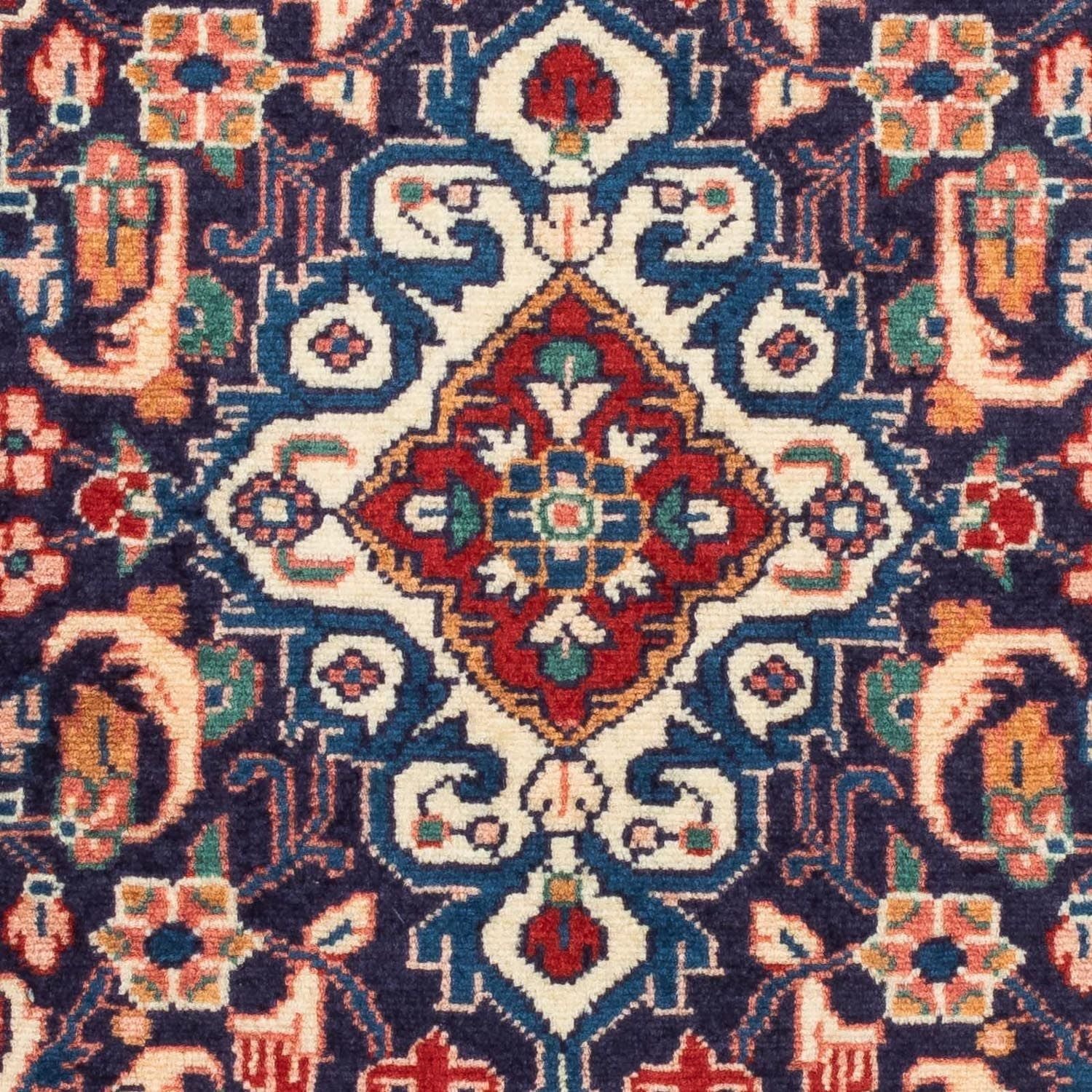 Tapis persan - Nomadic - 131 x 80 cm - bleu foncé