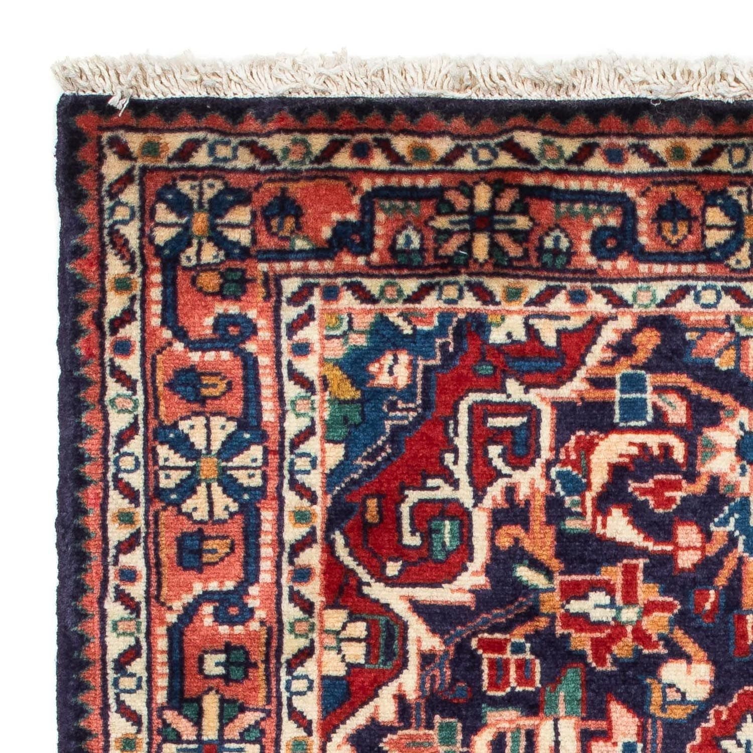 Tapis persan - Nomadic - 131 x 80 cm - bleu foncé