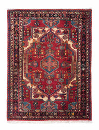 Tapis persan - Nomadic - 125 x 93 cm - rouge foncé