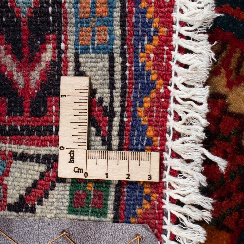 Tapis persan - Nomadic - 125 x 93 cm - rouge foncé