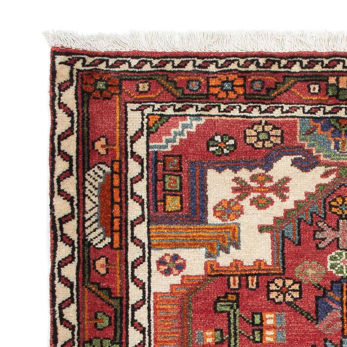 Tapis persan - Nomadic - 117 x 88 cm - rouge