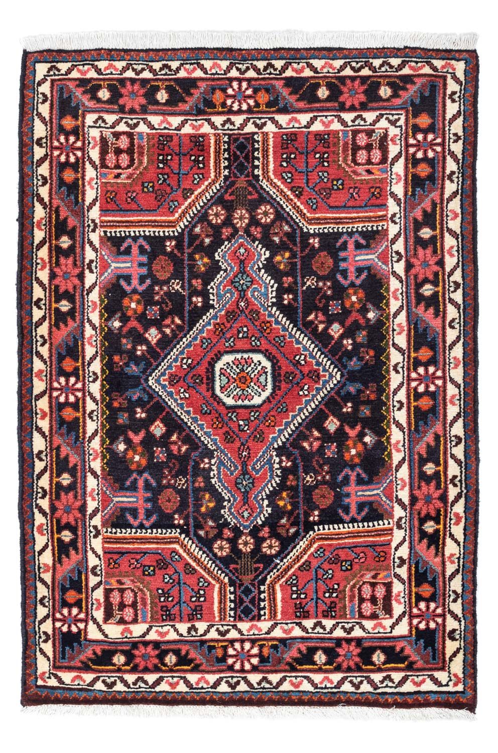 Tapis persan - Nomadic - 121 x 82 cm - bleu foncé