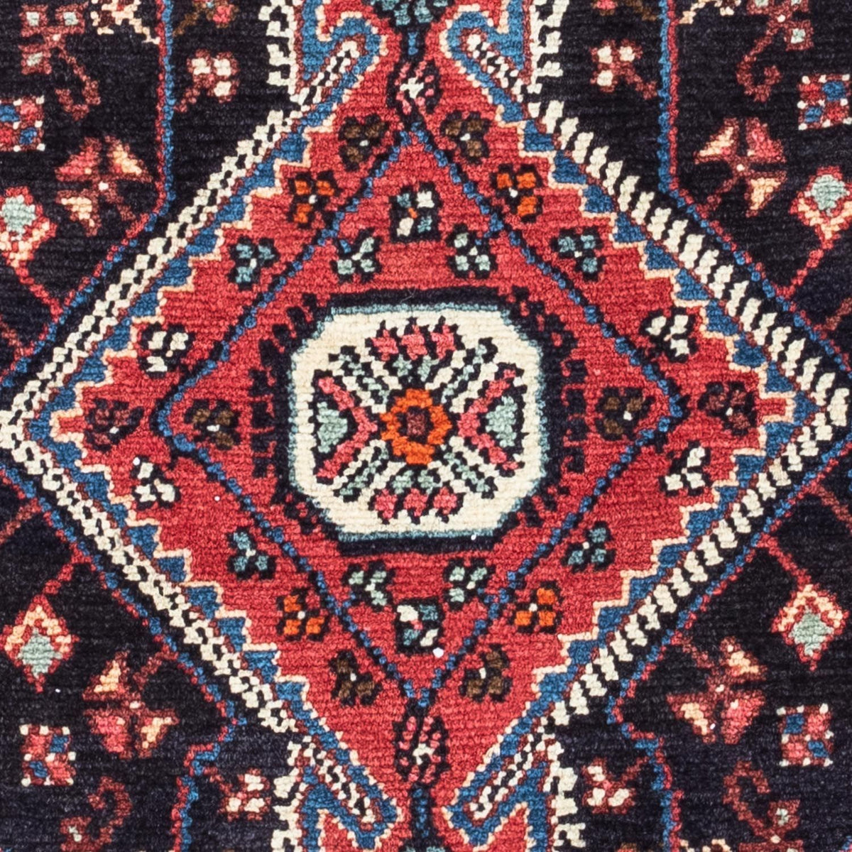 Tapis persan - Nomadic - 121 x 82 cm - bleu foncé