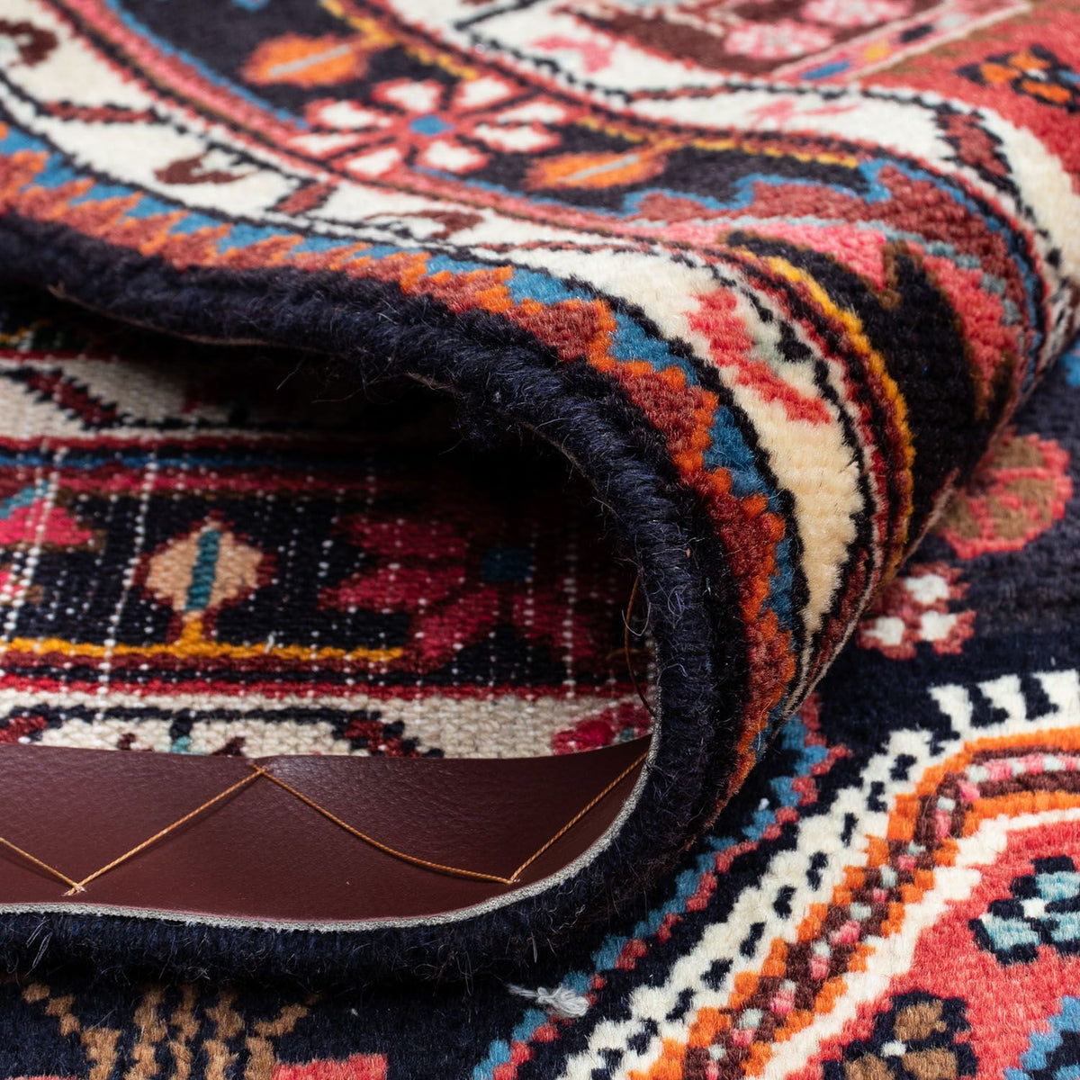 Tapis persan - Nomadic - 121 x 82 cm - bleu foncé