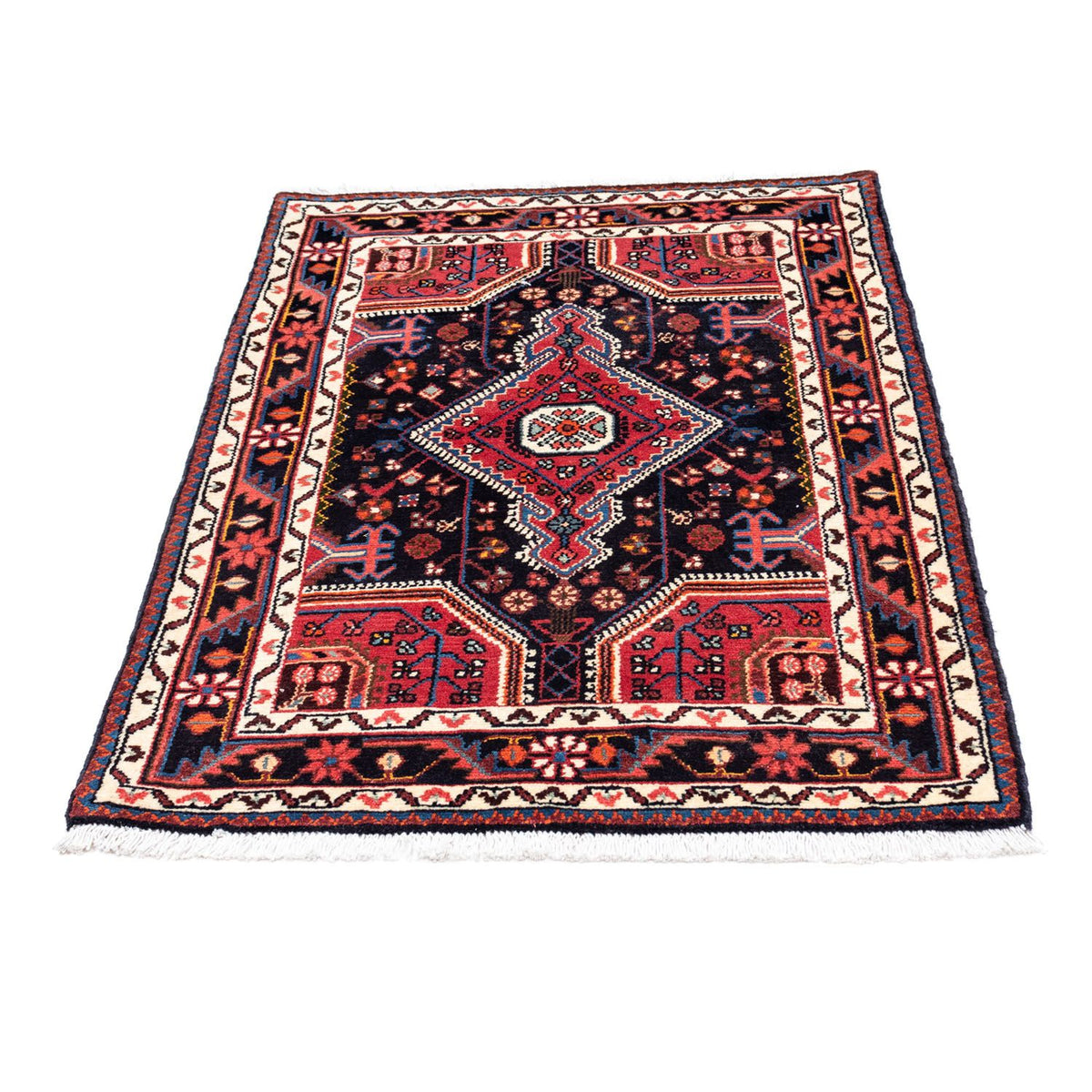 Tapis persan - Nomadic - 121 x 82 cm - bleu foncé