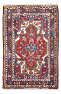 Tapis persan - Nomadic - 130 x 87 cm - rouge