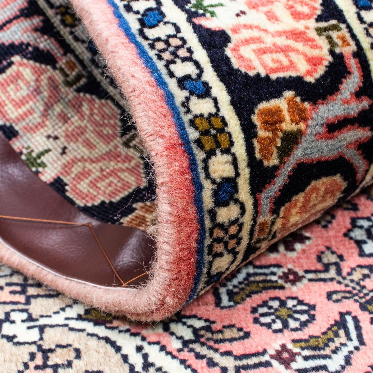 Tapis persan - Nomadic - 123 x 75 cm - rouge clair