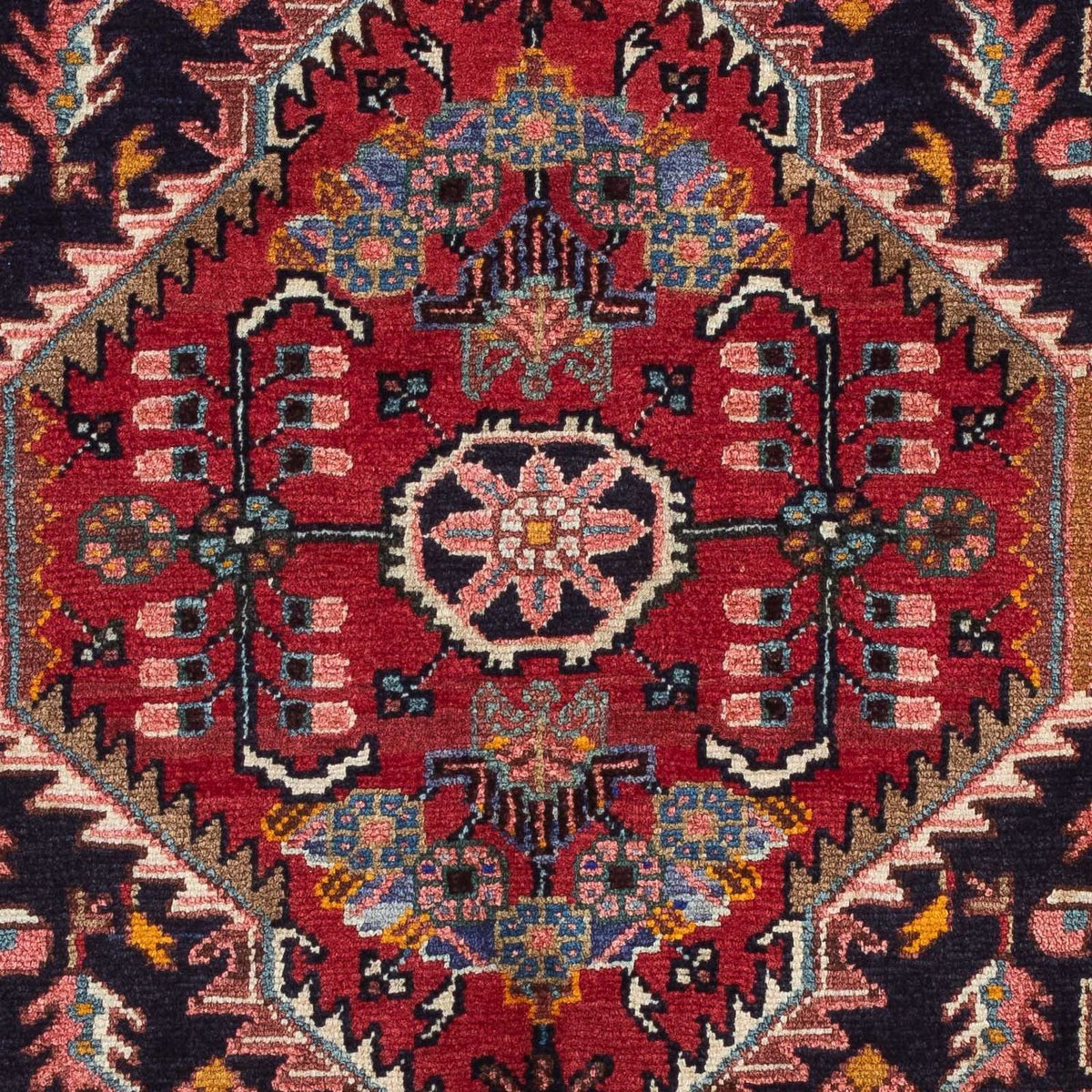 Tapis persan - Nomadic - 136 x 89 cm - bleu foncé