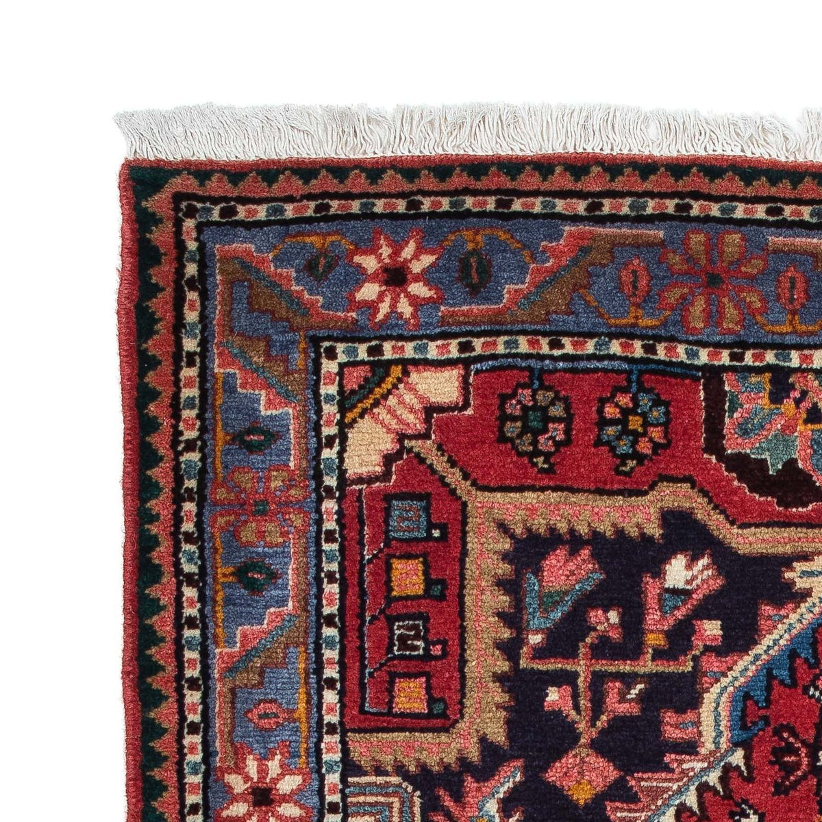 Tapis persan - Nomadic - 136 x 89 cm - bleu foncé