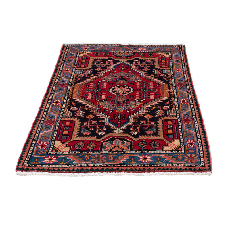 Tapis persan - Nomadic - 136 x 89 cm - bleu foncé