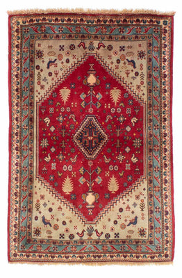 Tapis persan - Nomadic - 158 x 105 cm - rouge foncé