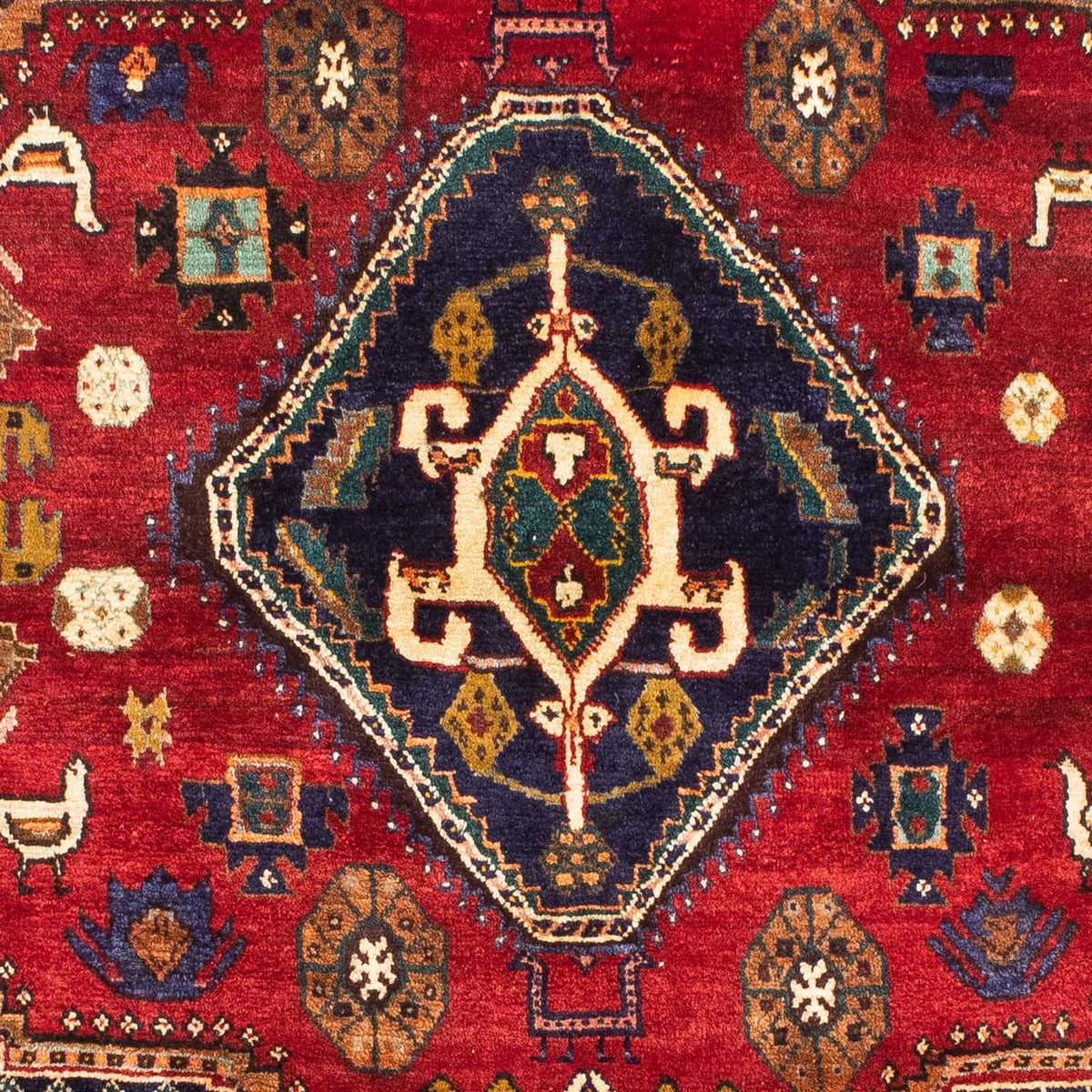 Tapis persan - Nomadic - 190 x 120 cm - rouge foncé