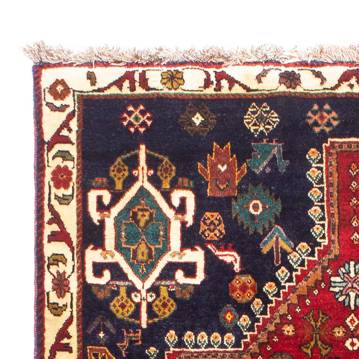 Tapis persan - Nomadic - 190 x 120 cm - rouge foncé