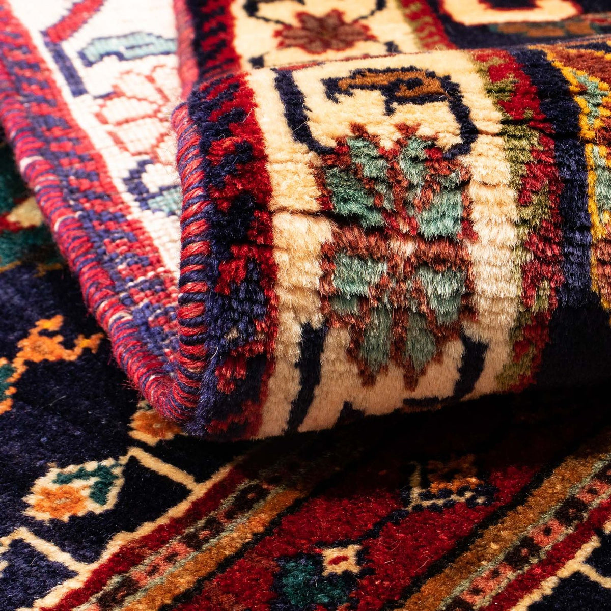 Tapis persan - Nomadic - 190 x 120 cm - rouge foncé