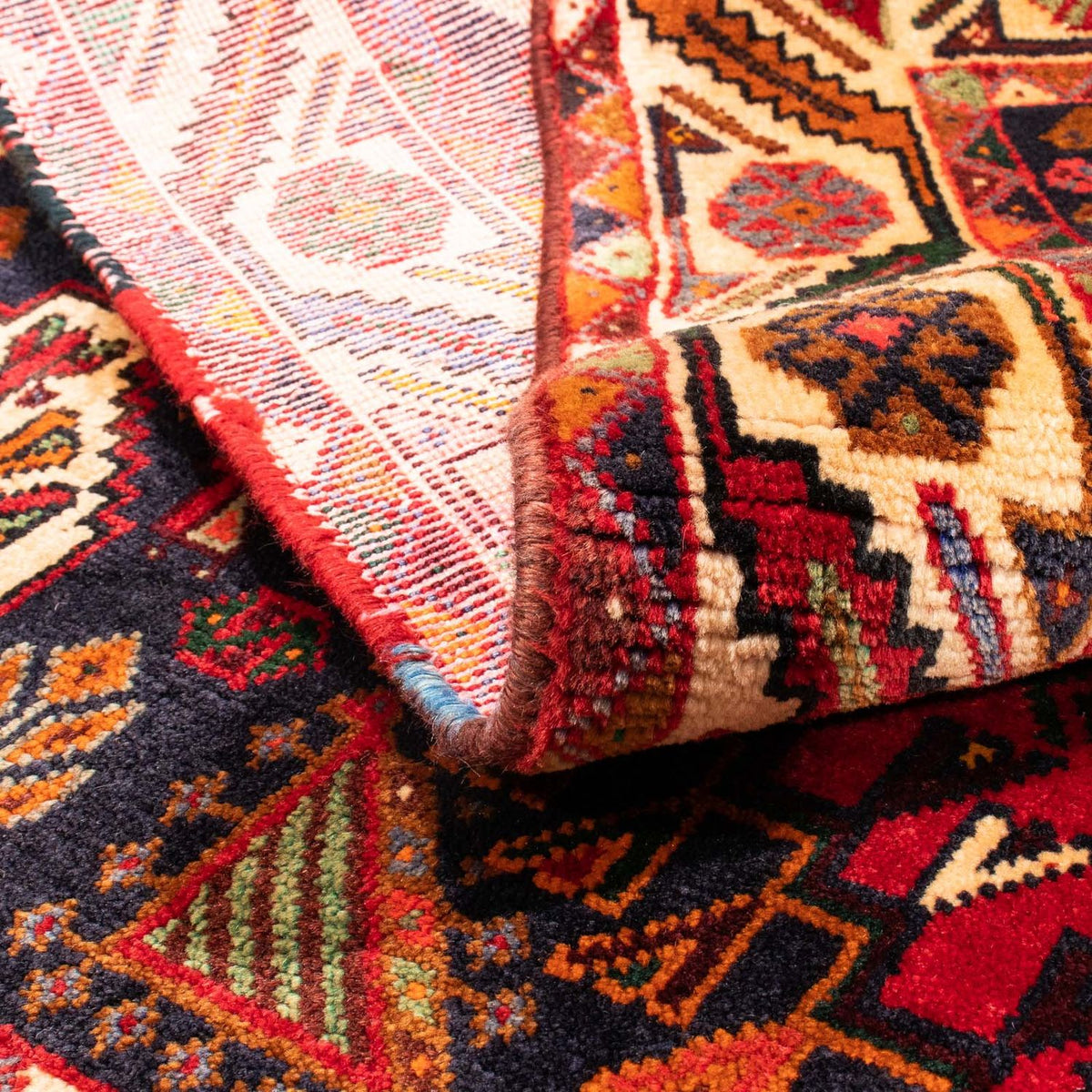 Tapis persan - Nomadic - 162 x 130 cm - rouge foncé