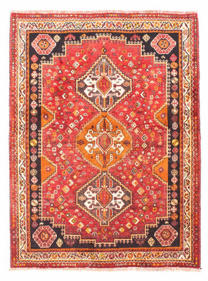 Tapis persan - Nomadic - 158 x 118 cm - rouge foncé