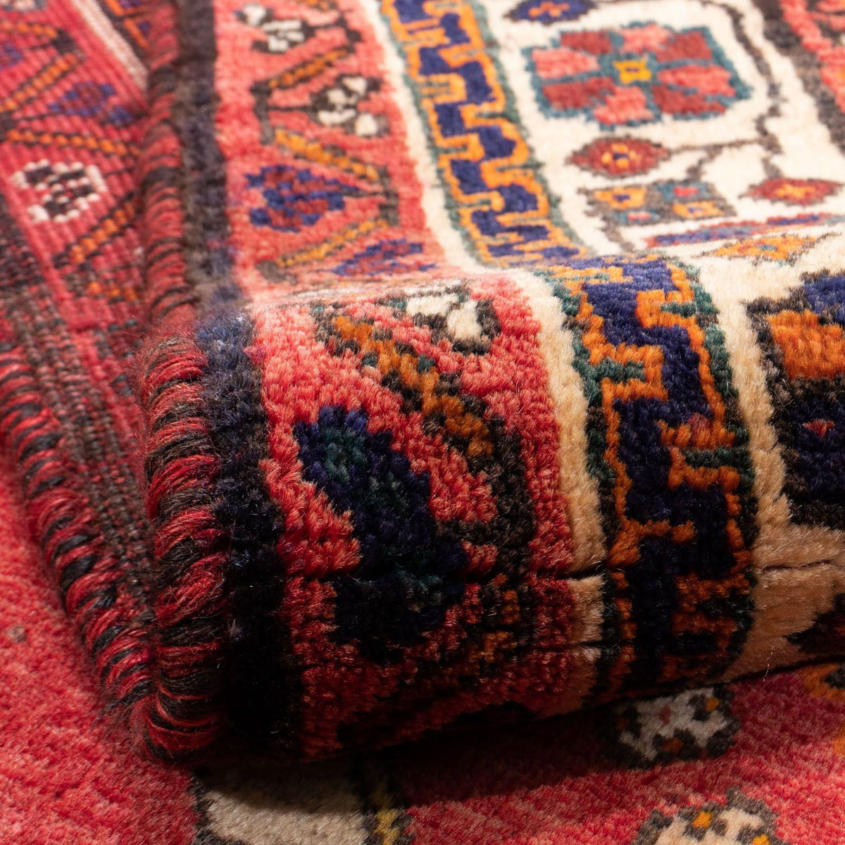 Tapis persan - Nomadic - 290 x 195 cm - rouge clair