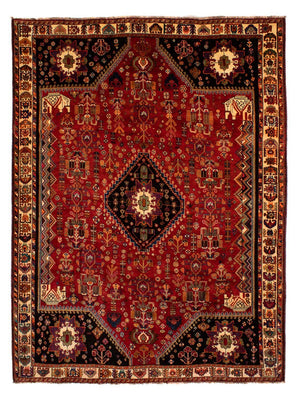 Tapis persan - Nomadic - 300 x 220 cm - rouge foncé