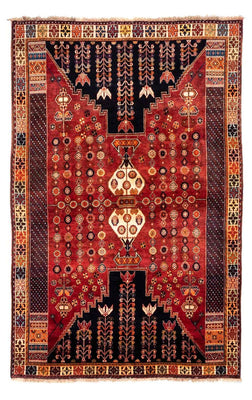 Tapis persan - Nomadic - 270 x 175 cm - rouge foncé