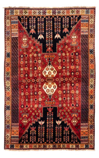 Tapis persan - Nomadic - 270 x 175 cm - rouge foncé