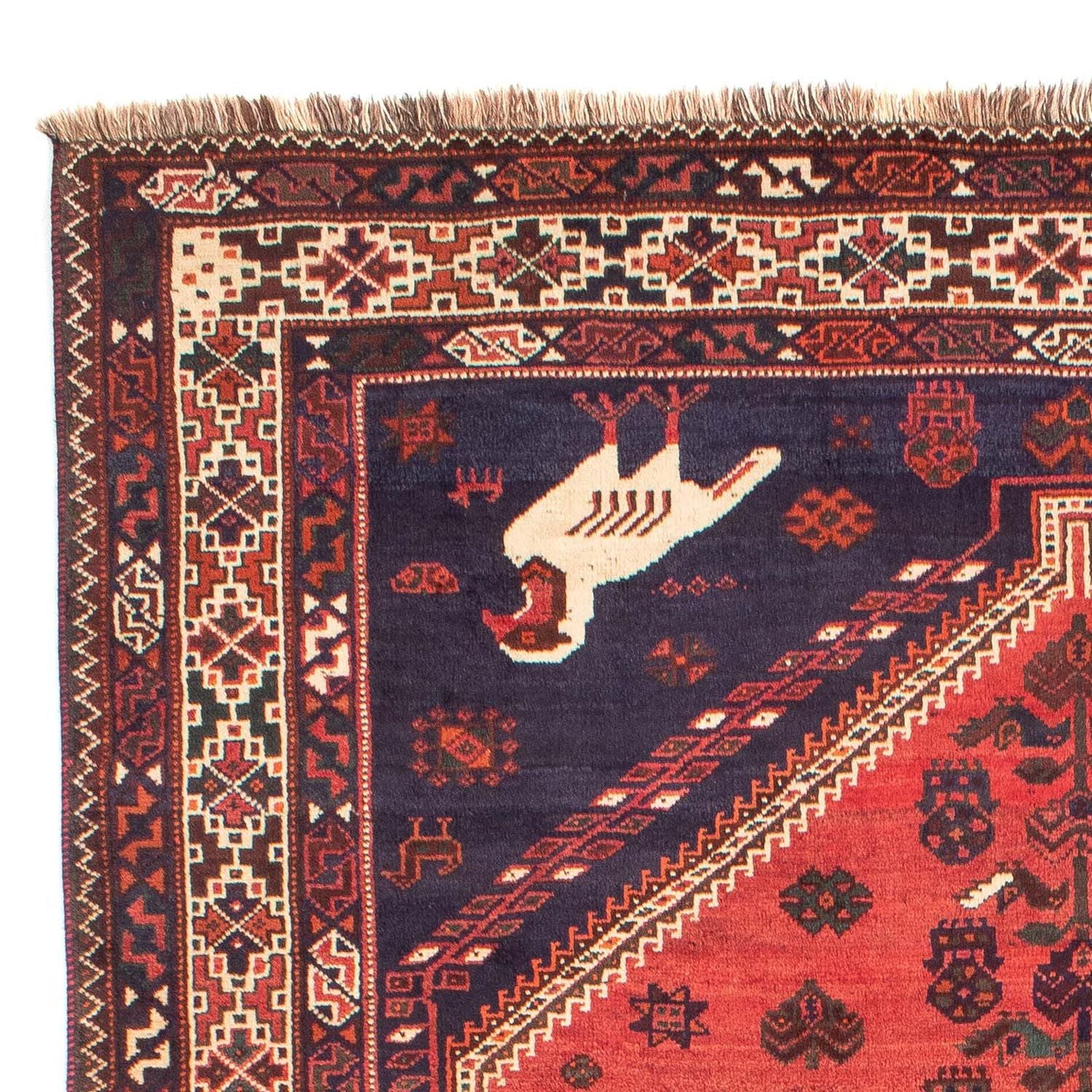 Tapis persan - Nomadic - 312 x 215 cm - rouge clair