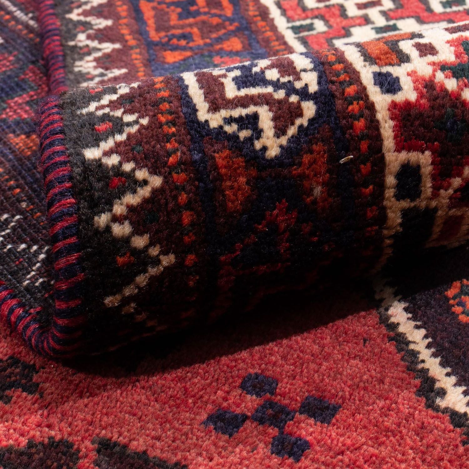 Tapis persan - Nomadic - 312 x 215 cm - rouge clair