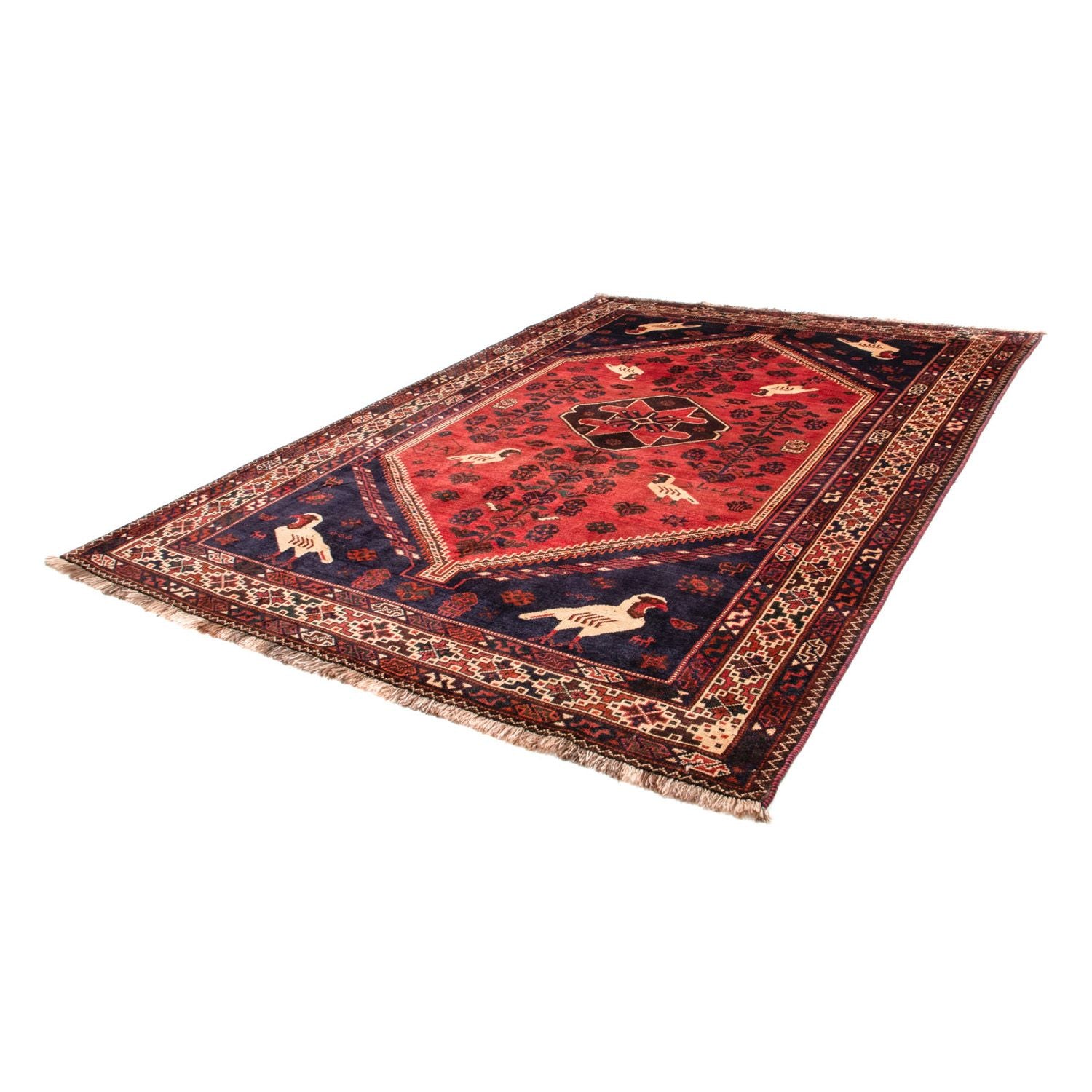 Tapis persan - Nomadic - 312 x 215 cm - rouge clair