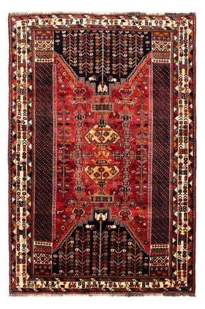 Tapis persan - Nomadic - 255 x 175 cm - rouge foncé