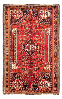 Tapis persan - Nomadic - 250 x 155 cm - rouge foncé