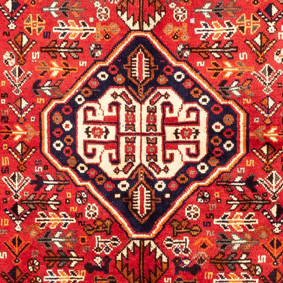 Tapis persan - Nomadic - 250 x 155 cm - rouge foncé