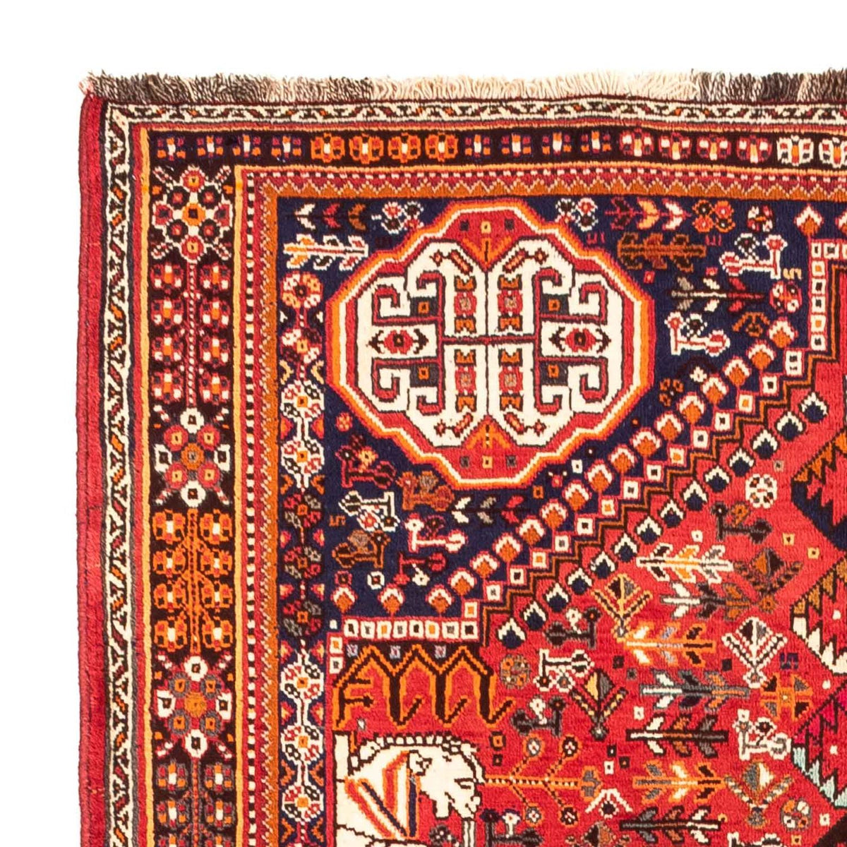 Tapis persan - Nomadic - 250 x 155 cm - rouge foncé