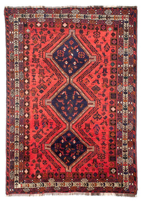 Tapis persan - Nomadic - 296 x 210 cm - rouge clair