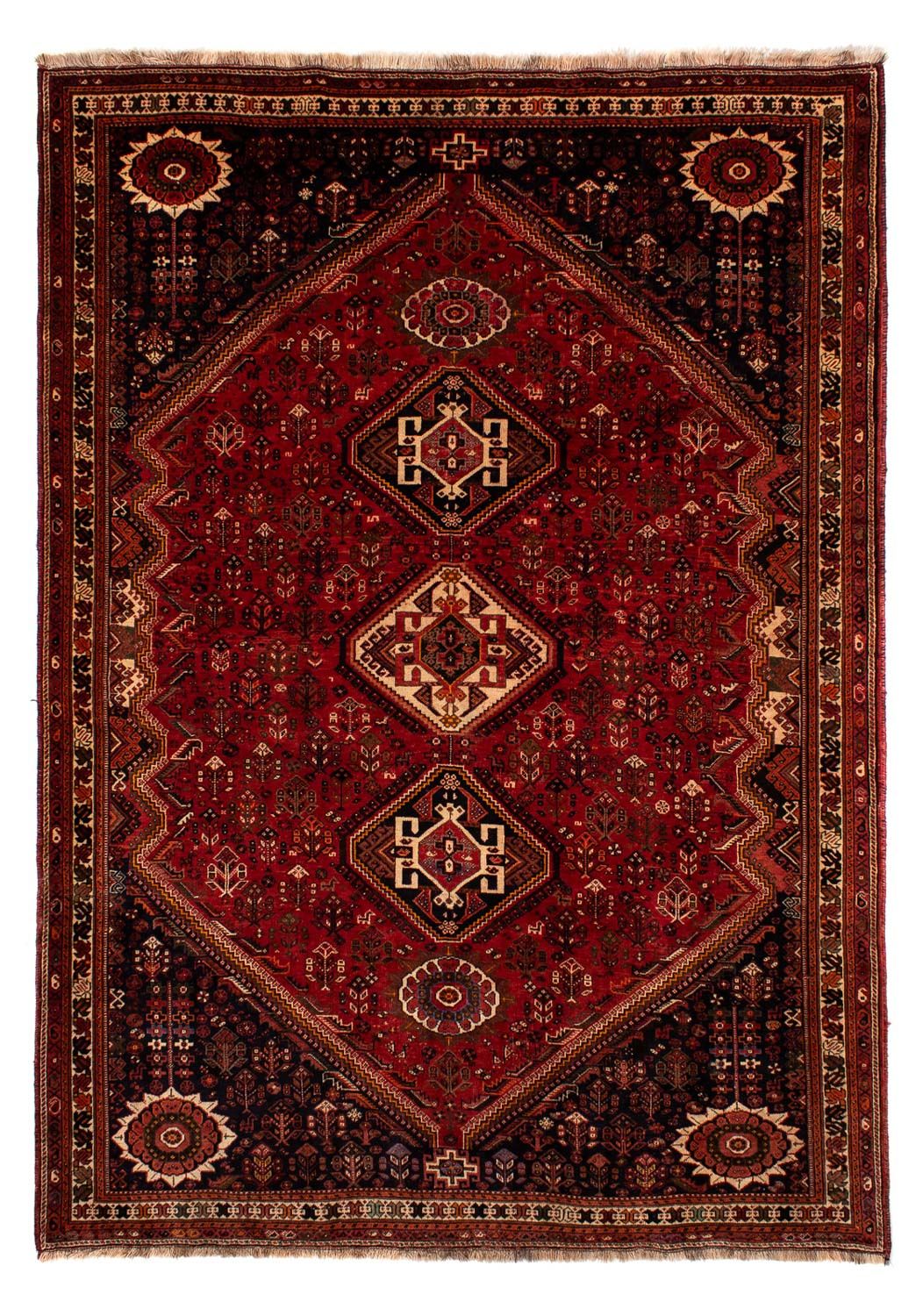 Tapis persan - Nomadic - 322 x 225 cm - rouge foncé