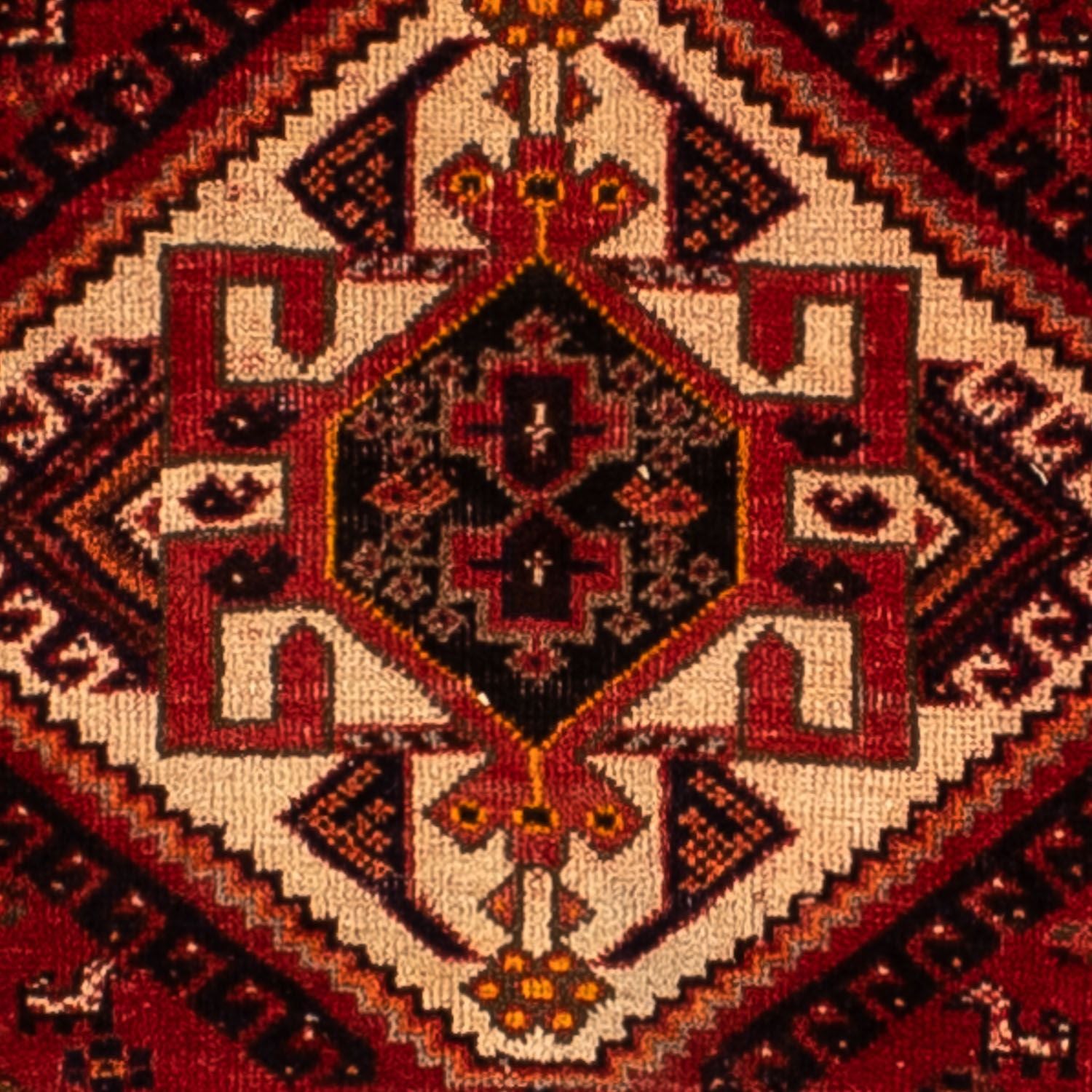Tapis persan - Nomadic - 322 x 225 cm - rouge foncé